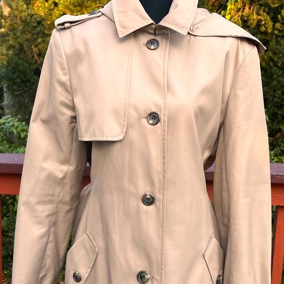 ❤️‍🔥LAUREN RALPH ❤️‍🔥LAUREN BEIGE TRENCH COAT SIZE X-LARGE - Picture 6 of 16